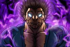 Musashi from the Baki Dou Netflix poster